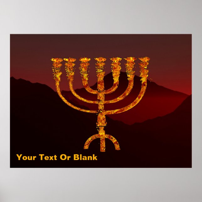 Moshe's Menorah Poster (Front)
