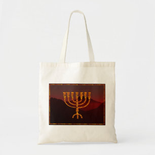 Moshe's Menorah Tote Bag