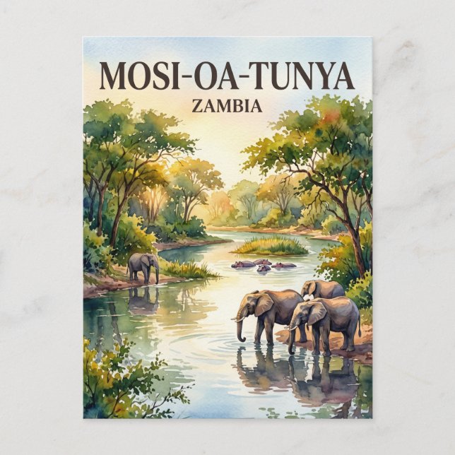 Mosi-oa-Tunya National Park Zambia Postcard (Front)