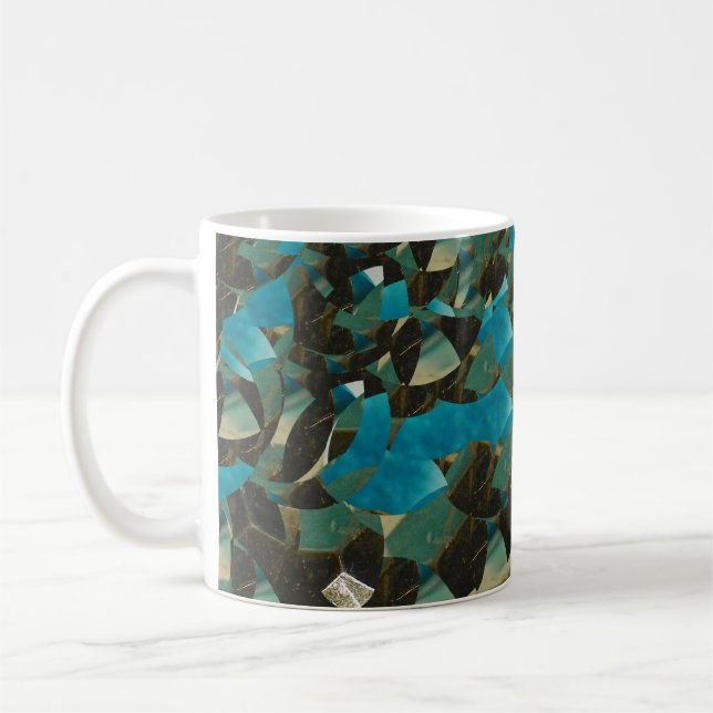 Mosiac Blue Mug (Left)