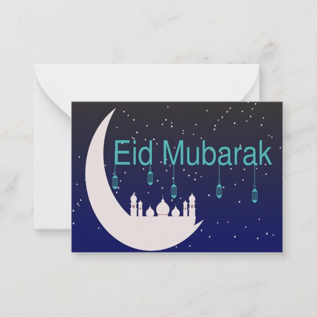 Mosque Above The Moon Card (Front)