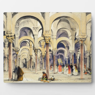 Mosque at Cordoba, from 'Sketches of Spain', engra Plaque