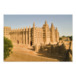 Mosque at Djenne, a classic example of Photo Print