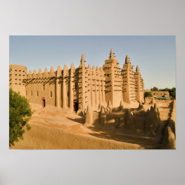 Mosque at Djenne, a classic example of Poster (Front)
