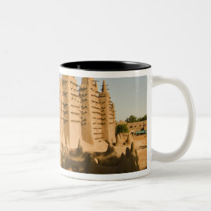 Mosque at Djenne, a classic example of Two-Tone Coffee Mug