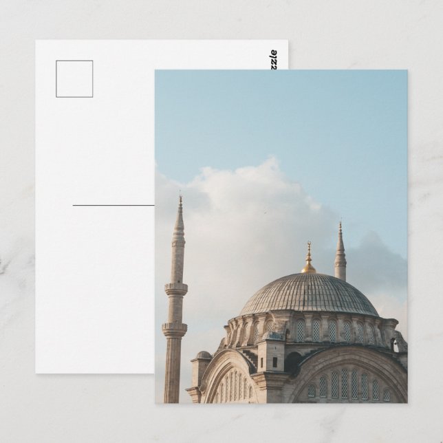 Mosque blue sky  postcard (Front/Back)