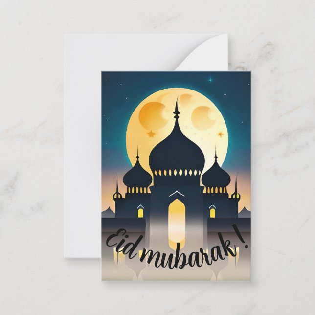 Mosque eid mubarak ! card (Front)
