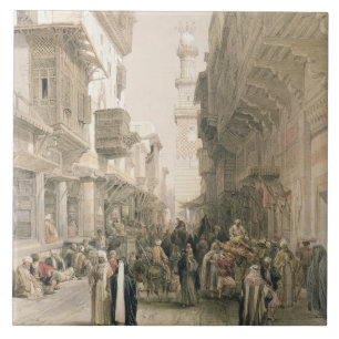 Mosque El Mooristan, Cairo, from "Egypt and Nubia" Tile