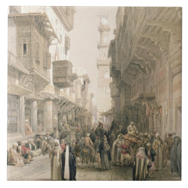 Mosque El Mooristan, Cairo, from "Egypt and Nubia" Tile (Front)