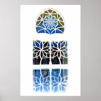Mosque Foyer Window 1 white Poster