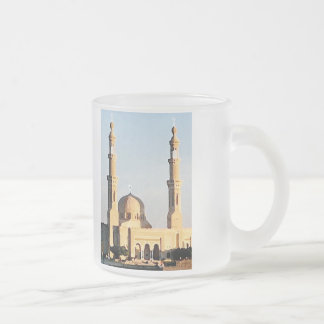 Mosque in Aswan Egypt Frosted Glass Coffee Mug