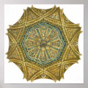 Mosque of Cordoba Spain. Mihrab cupola Poster