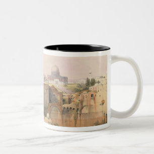 Mosque of Omar showing the Site of the Temple Two-Tone Coffee Mug