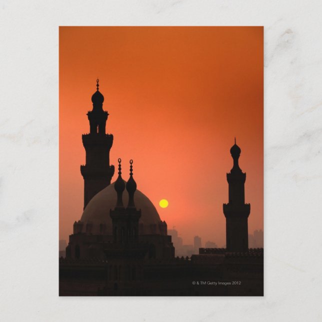 Mosques at Sunset Postcard (Front)