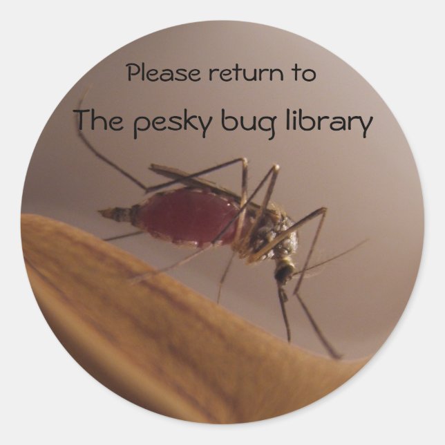 Mosquito Bookplate ~ sticker (Front)