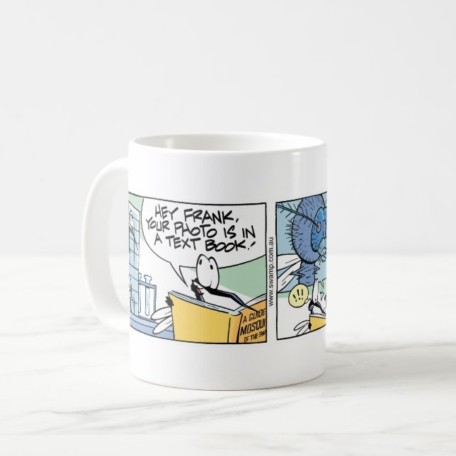 Mosquito Cartoon Coffee Mug (Front Left)