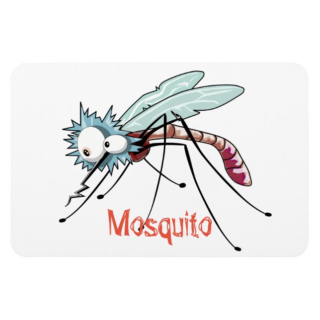 Mosquito cartoon magnet (Horizontal)