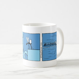 Mosquito Coffee Joke Cartoon Coffee Mug