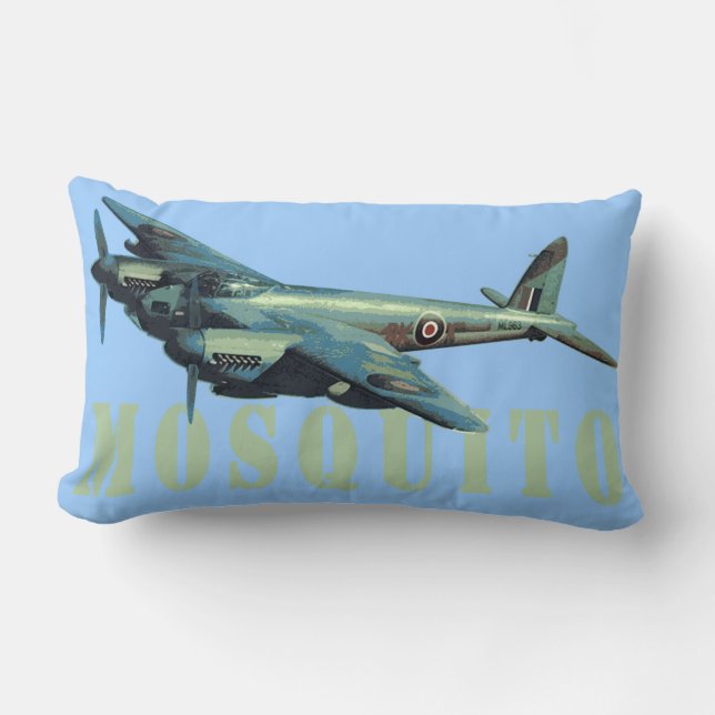 Mosquito Fighter Bomber Lumbar Cushion (Front)