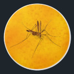 Mosquito in Amber Sap Fossil Replica Prehistoric Ceramic Knob<br><div class="desc">Every time you look at this cool mosquito in amber design, you'll imagine that you're a scientist about to extract dinosaur DNA. Inspired by movies with a Jurassic - period theme, this novelty artwork includes a fake (isolated photo) replica of a mosquito fossilised in an amber background. (The amber is...</div>