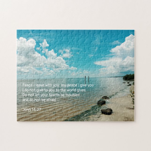 Mosquito Lagoon Christian Scripture Encouragement Jigsaw Puzzle (Horizontal)