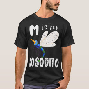 Mosquito Letter M Alphabet Insect Teacher  T-Shirt