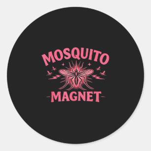 Mosquito magnet camping mosquito bait campfire classic round sticker