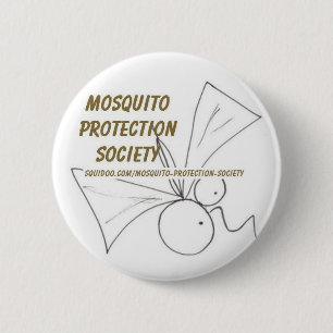 Mosquito Protection Society 6 Cm Round Badge