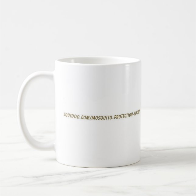 Mosquito Protection Society Coffee Mug (Left)