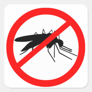 Mosquito Square Sticker
