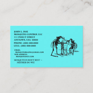 MOSQUITO THEMED BUSINESS CARDS ~ MAKE A STATEMENT!