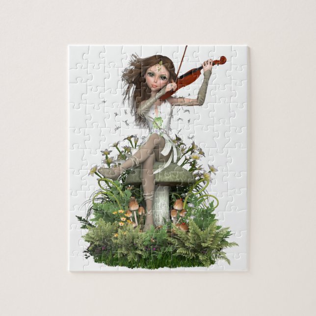 Moss Agate Fairy ~ Melody Jigsaw Puzzle (Vertical)