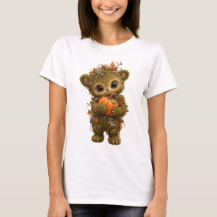 Moss Bear Pumpkin Autumn Tee