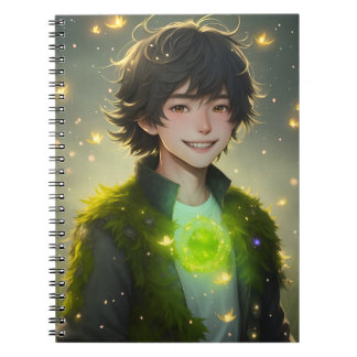 Moss Boy Magical Forest Spirit Fantasy Notebook