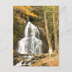 Moss Glen Falls Vermont and Photographer Postcard