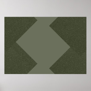 Moss Green Abstract Poster Print