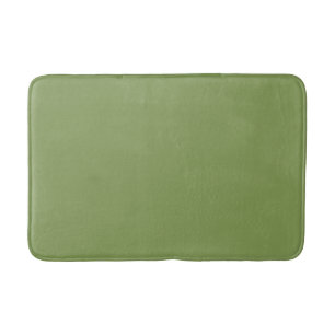 Moss Green Background Colour Decor Customise this Bath Mat