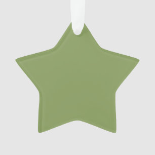 Moss Green Background Colour Decor Customise this Ornament