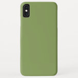 Moss Green Background Solid Colour Customise this iPhone XS Max Case<br><div class="desc">This custom stylish product in solid moss green colour background for yourself or as a gift sure to make an impression in all occasions. Click on the "Customise it!" button to reveal tools to customise this product if you wish using a text editor and an image loader. Introducing A great...</div>