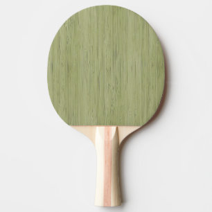 Moss Green Bamboo Wood Grain Look Ping Pong Paddle