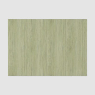Moss Green Bamboo Wood Grain Look Tissue Paper