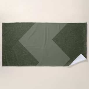 Moss Green Beach Towel Custom Logo Option
