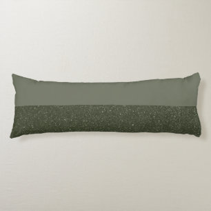 Moss Green Body Pillow with Glitter Base (Custom)