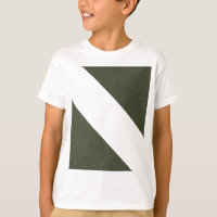 Moss Green Bold Diagonal Kids Tee