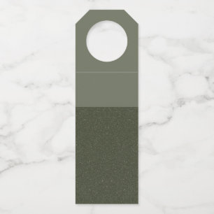 Moss Green Bottle Tag – Matte Over Noise (Custom)