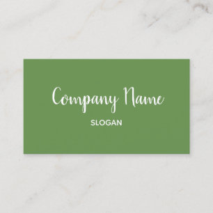 Moss Green Business Card