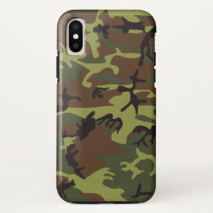 Moss Green Camo iPhone X Case