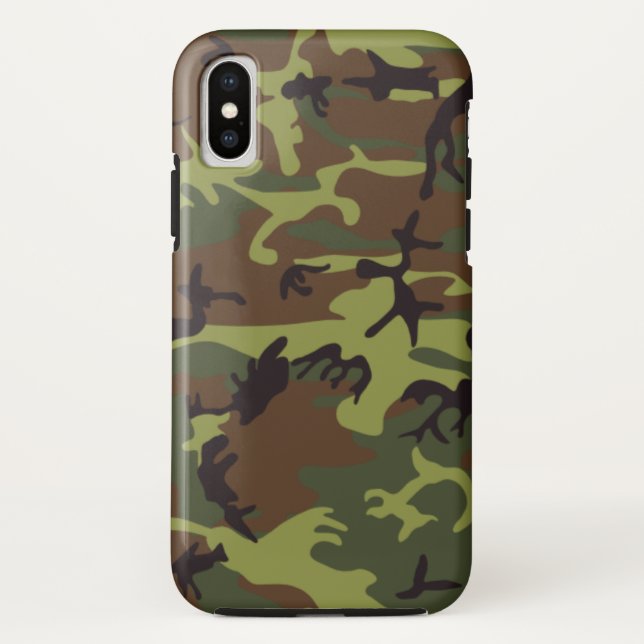 Moss Green Camo Case-Mate iPhone Case (Back)