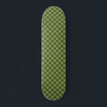 Moss Green Chequerboard Skateboard<br><div class="desc">Moss Green Chequerboard</div>