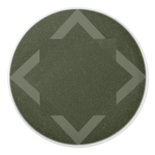 Moss Green Chevron Ceramic Drawer Knob – Customise